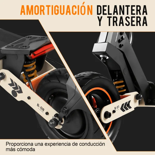 scooter electrico H4 amarillo - Imagen 4