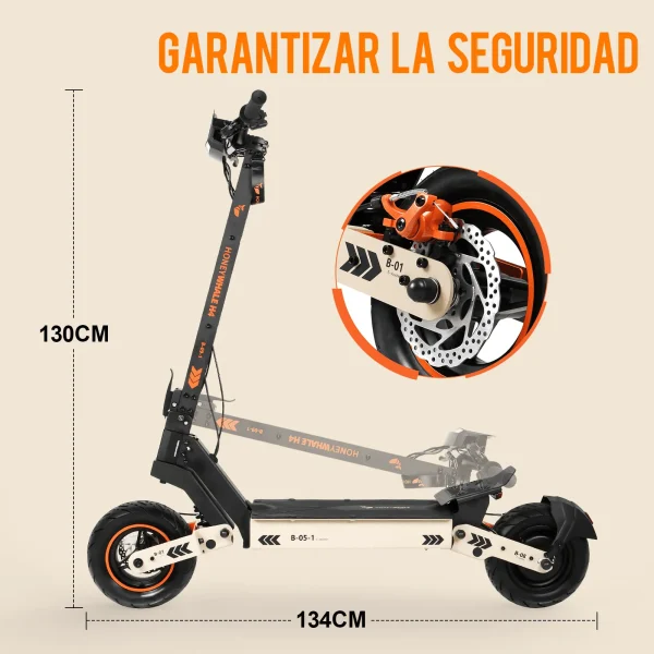 scooter electrico H4 amarillo - Imagen 5