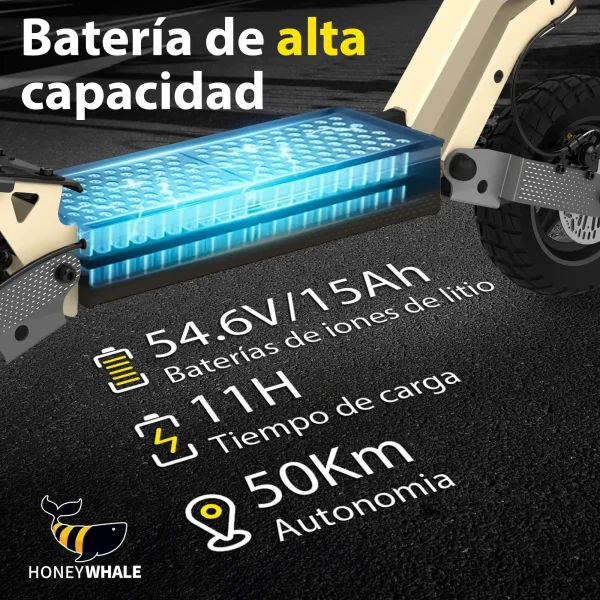 Scooter electrico H2 beige - Imagen 2