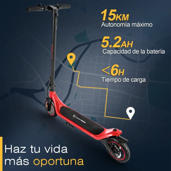 Scooter electrico M1 rojo - Imagen 2